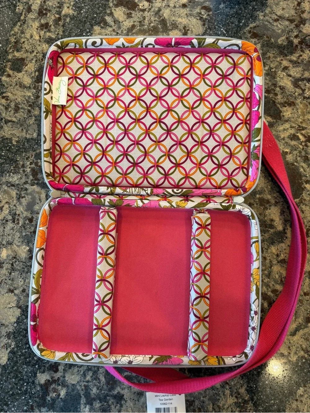 Vera Bradley Pink, Orange & Yellow Floral Quilted Crossbody